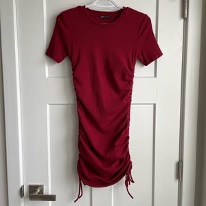 NWOT - ZARA short sleeve crew neck dress